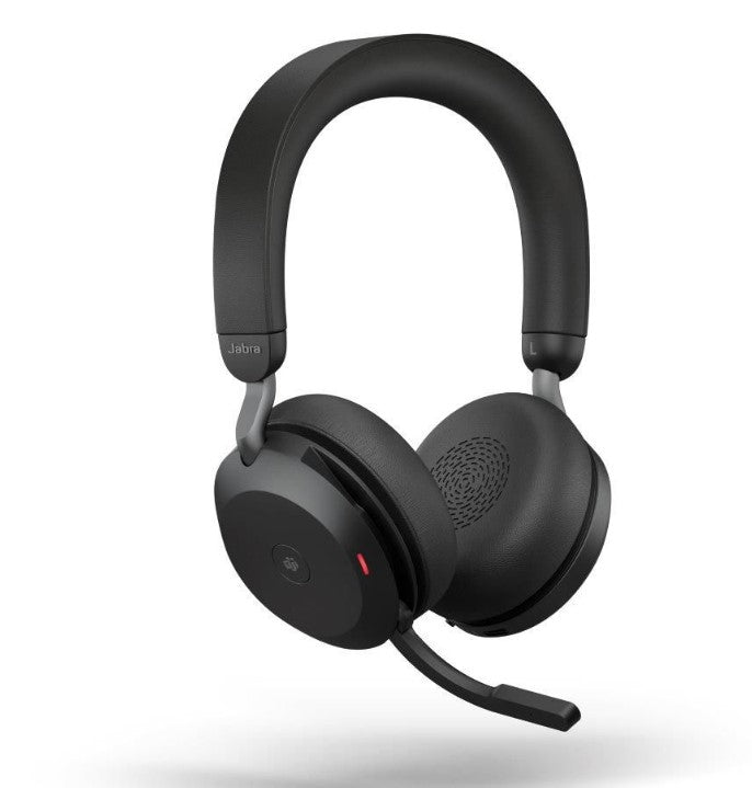 Jabra Evolve2 75 USB-C Link380c MS Stereo Stand Black, 8-Mic Technology, 36 Hours Battery & Fast Charge, Dual-Foam Tech, Discreet Hide-Away Boom Arm - Image 3