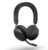 Jabra Evolve2 75 USB-C Link380c MS Stereo Stand Black, 8-Mic Technology, 36 Hours Battery & Fast Charge, Dual-Foam Tech, Discreet Hide-Away Boom Arm - Image 3
