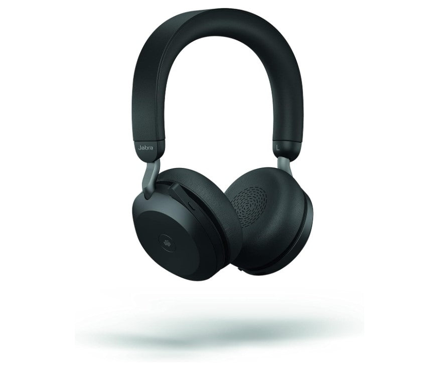 Jabra Evolve2 75 USB-C Link380a UC Stereo Black, 8-Mic Technology, 36 Hours Battery & Fast Charge, Dual-Foam Tech, Discreet Hide-Away Boom Arm - Image 4
