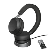 Jabra Evolve2 75 UC Bluetooth Headset, Includes Charging Stand & Link380a Dongle, 8-Mic Technology, 36 Hours Battery & Fast Charge, Dual-Foam Tech - Image 4