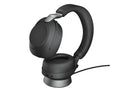 Jabra Evolve2 85 MS Stereo Black Link 380 USB-A and Charging Stand USB-A ANC Bluetooth Headset, 10-Microphone Technology, Digital Hybrid ANC - Image 1