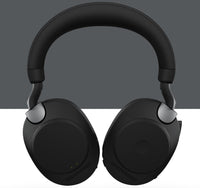 Jabra Evolve2 85 MS Stereo Black Link 380 USB-A ANC Bluetooth Headset, 10-Microphone Technology, Digital Hybrid ANC, 37 Hours Battery Life Busylight - Image 3