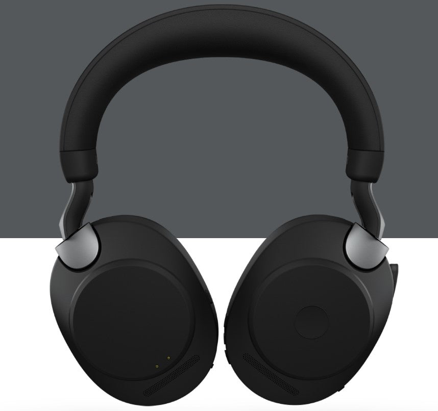 Jabra  Evolve2 85 - UC Stereo - Black Link 380 USB-A Bluetooth Headset, 10-Microphone Technology, Digital Hybrid ANC, 37 Hours Battery Life Busylight - Image 3