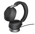 Jabra Evolve2 85 UC Stereo Black Link 380 USB-C and Charging Stand USB-C ANC Bluetooth Headset, 10-Microphone Technology, Digital Hybrid ANC - Image 1