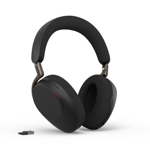 Jabra Evolve3 85 wireless UC headset, Bluetooth, Advanced ANC, 6 MEMS microphones, 120hr battery, USB dongle, Link390A BT, USB-A - Image 1
