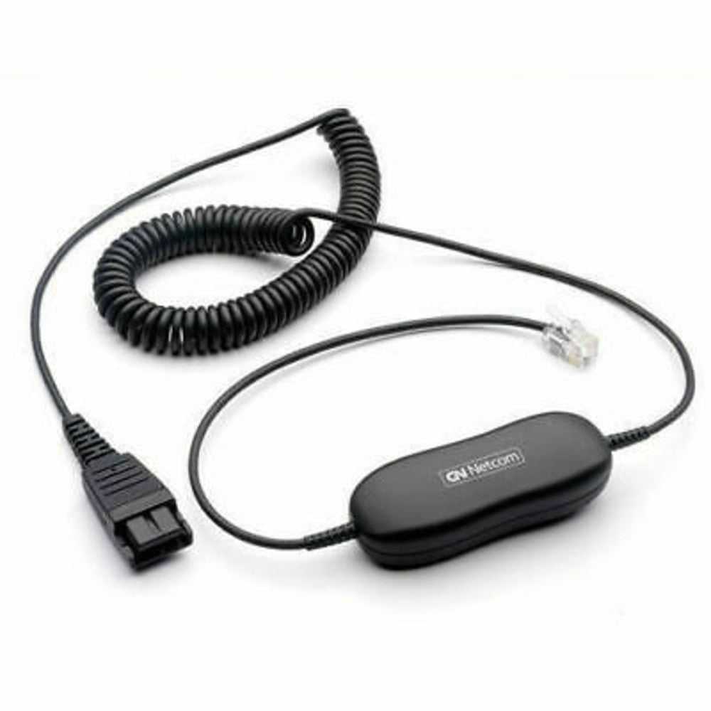 Jabra GN 1200 Smart Cord, 2m Curly Cord, Bottom Cords/Adapters - QD Connection, GN 1200 Smart Cord, 2m Curly - Image 1