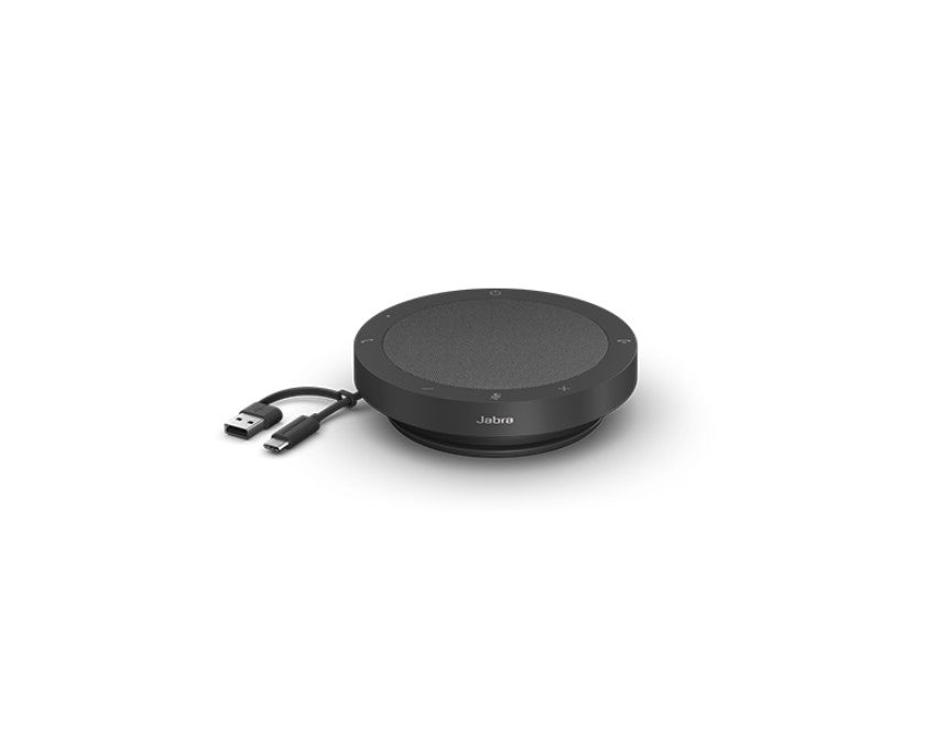 Jabra, Speak2 40, MS,Speakerphone, Connect via wired USB - USB-A and USB-C, Dust and Water Resistant, Work for both MAC and PC, Plug-and-play - Image 1