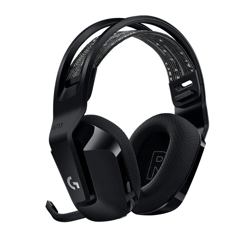 Logitech G733 Lightspeed Wireless RGB Gaming Headset Black USB Headphones Frequency Response: 20 Hz - Detchable Cardioid Unidirectional Microphone - Image 3