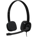 Logitech H151 Stereo Headset Light Weight Adjustable Headphones with Microphone 3.5mm jack In-line audio controls Noise-cancelling - Image 1