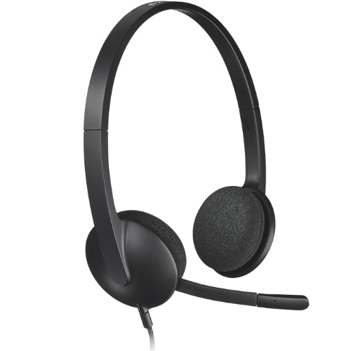 Logitech H340 Plug-and-Play USB Headset with Noise Cancelling Microphone Comfort Design for Windows Mac Chrome 2yr wty Headphones - Image 2