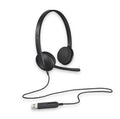 Logitech H340 Plug-and-Play USB Headset with Noise Cancelling Microphone Comfort Design for Windows Mac Chrome 2yr wty Headphones - Image 1