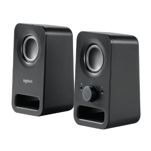 Logitech Z150 2.0 Stereo Speakers 6W Compact Size Easily Access to Power & Volume Control Headphone & Auxiliary Jack for TV PC Smartphone Tablet - Image 2