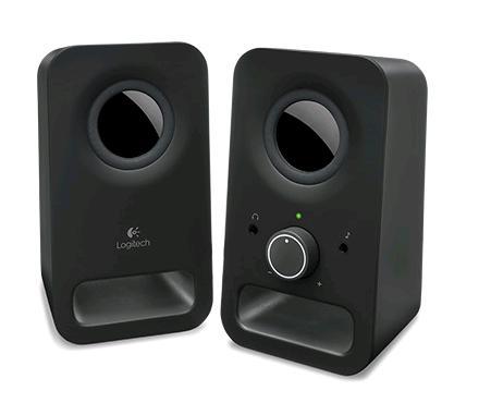 Logitech Z150 2.0 Stereo Speakers 6W Compact Size Easily Access to Power & Volume Control Headphone & Auxiliary Jack for TV PC Smartphone Tablet - Image 1