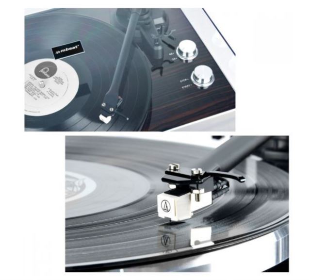 （LS） mbeat® PT-18K Bluetooth Turntable Player (MMC, USB, Anti-skating, Preamplifier) Counterweight & Anti-Skating Power Consumption: 5W Weight: 4.5kg - Image 3