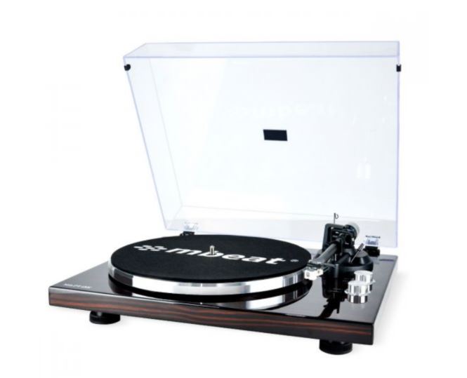 （LS） mbeat® PT-18K Bluetooth Turntable Player (MMC, USB, Anti-skating, Preamplifier) Counterweight & Anti-Skating Power Consumption: 5W Weight: 4.5kg - Image 4
