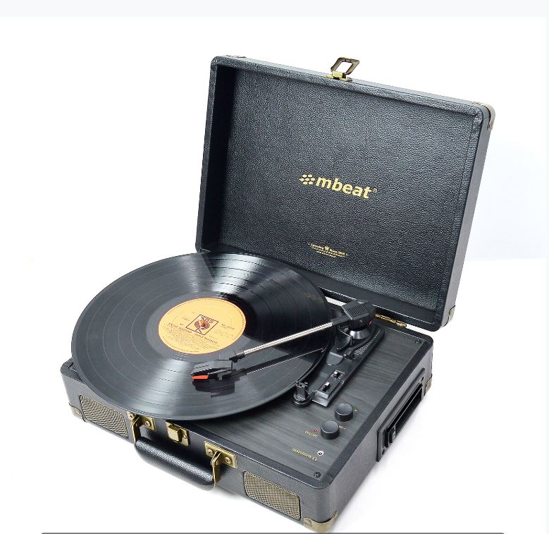 (LS)mbeat® Uptown Retro Bluetooth 3-in-1 AudioTurntable &  Cassette Player, Bluetooth Streaming, 33/45 RPM Vinyls and Cassette, 3.5mm Audio,RCA Audio - Image 2