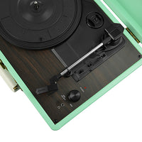 (LS)mbeat® Woodstock Retro Turntable Player TIIFFANY BLUE Speakers: Built in 2 speaker Interface: Headphone jack, RCA audio out Product Weight: 2.7 kg - Image 3