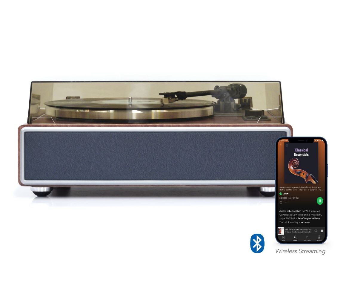 (LS)mbeat® Hi-Fi Turntable with Bluetooth Speaker adjustable counterweight Turntable Speed: 331/3 & 45 RPM Weight: 5.75kg - Image 3