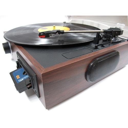 (LS)mbeat® USB Turntable and Cassette to Digital Recorder- Cassette Player, 33.3/45/78 RPM Vinyls and Cassette Record Player, USB Recording to PC MAC