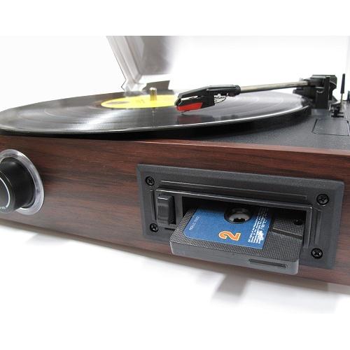 (LS)mbeat® USB Turntable and Cassette to Digital Recorder- Cassette Player, 33.3/45/78 RPM Vinyls and Cassette Record Player, USB Recording to PC MAC - Image 3
