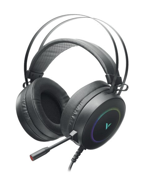 RAPOO VH160S Virtual 7.1 Channels Gaming Headset, RGB LED Lightweight, Electronic Noise Cancellation (ENC) Microphone Adjustable Rotation - Image 1
