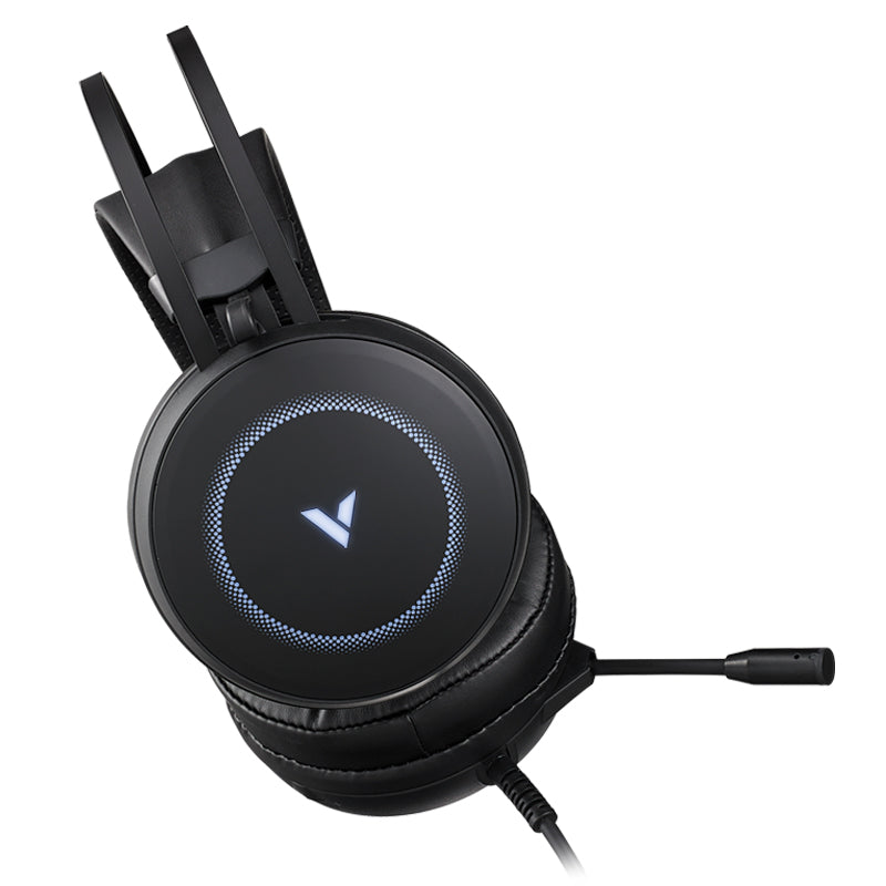 RAPOO VH160 Headset 7.1 Surround Sound Stereo Headphone USB Microphone Breathing RGB LED Lightweight, PC Gaming - Image 4