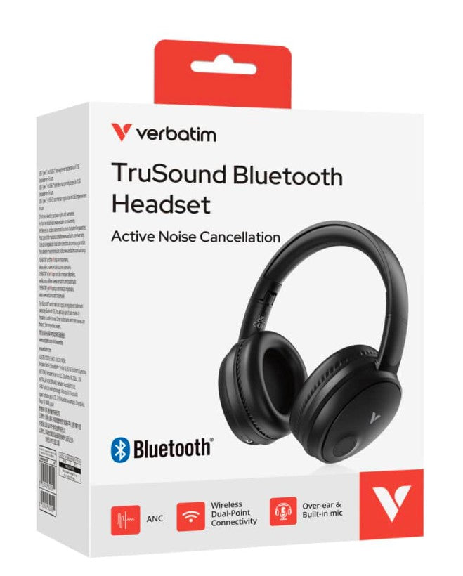Verbatim TruSound Bluetooth Headset with ANC - Image 1