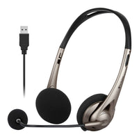 Verbatim Multimedia Headset with Boom Mic Headphone, Volume Control, USB 3.0 – Grey – School, Office, Business. Retail Pack - Image 1