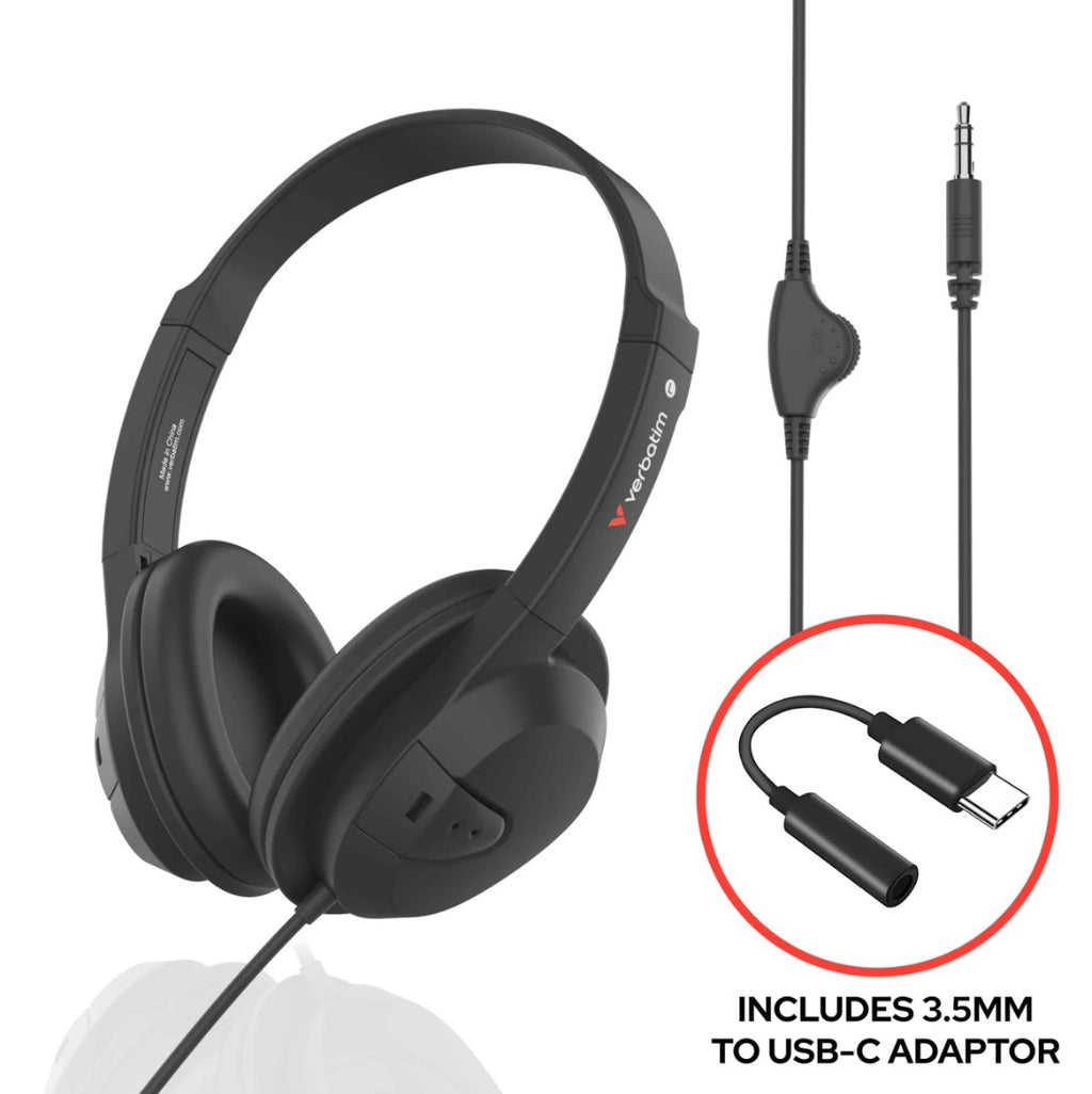 Verbatim PureSound Headphones with Volume Control - Image 2