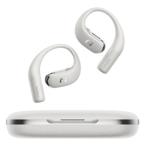 Viaim OpenNote Grey XFVI-E97G - The AI Earbuds Built for All-Day Work, Open-Ear Comfort, AI Notes Built In, FlashRecord - Image 2