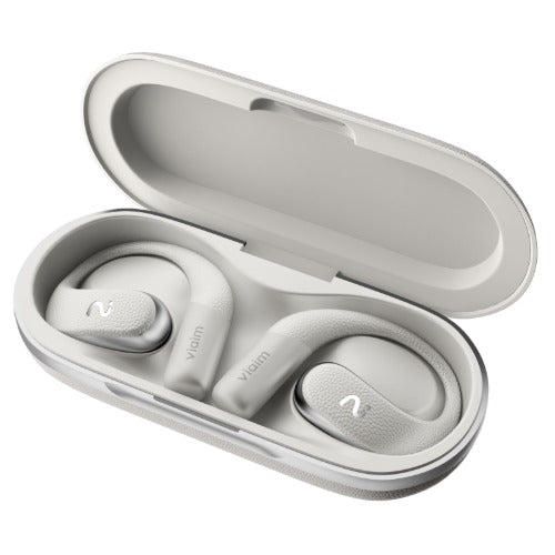 Viaim OpenNote Grey XFVI-E97G - The AI Earbuds Built for All-Day Work, Open-Ear Comfort, AI Notes Built In, FlashRecord - Image 4