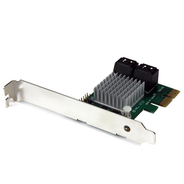 Startech 4 Port PCI Express 2.0 SATA III 6Gbps RAID Controller Card with HyperDuo SSD Tiering - PCIe SATA 3 Controller Adapter - Image 1