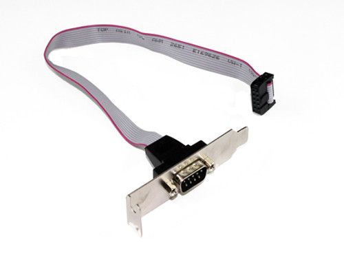 Server - Generic DB9 Serial Header Cable with Low Profile Bracket - 30cm cable length - Image 2