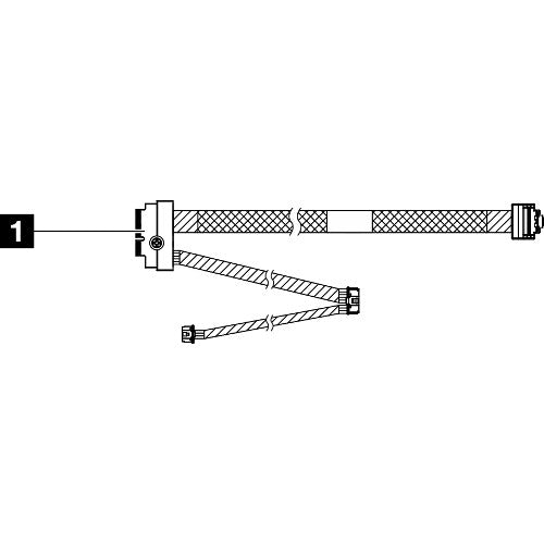 Lenovo ThinkSystem SR630 V3 M.2 NVMe 2-Bay RAID Cable Kit - Image 1