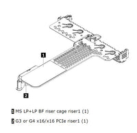 LENOVO ThinkSystem SR630 V2/SR645 x16/x16 PCIe G4 Riser1 LP+LP Option Kit - Image 1