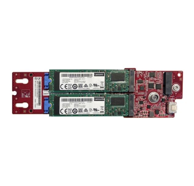 LENOVOThinkSystem M.2 SATA/NVMe 2-Bay Enablement Kit for ST250V2/SR250V2/ST650V2/SR630V2/SR650V2/SR670V2/ - Image 2