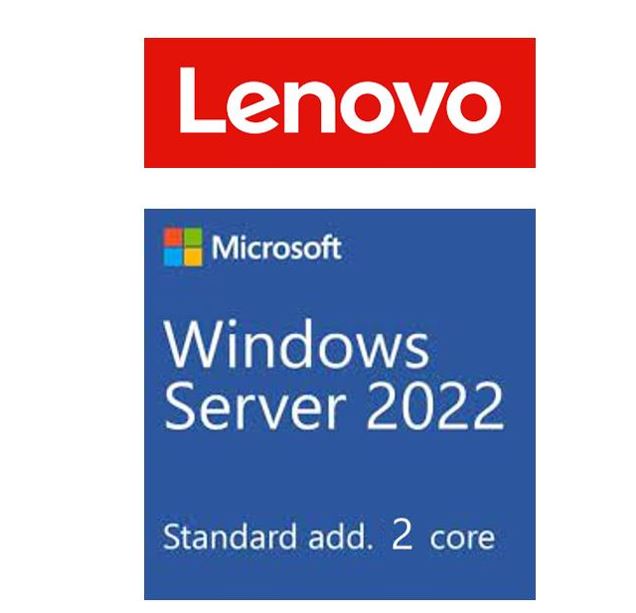 LENOVO Windows Server 2022 Standard Additional License (2 core) (No Media/Key) (Reseller POS Only  ST50 / ST250 / SR250 / ST550 / SR530 / SR550 / SR65 - Image 1