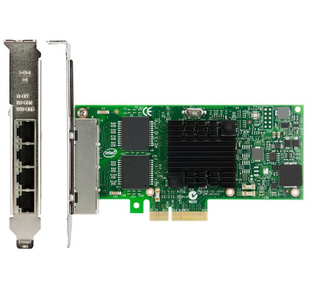 LENOVO ThinkSystem Intel I350-T4 PCIe 1Gb 4-Port RJ45 Ethernet Adapter - Image 1