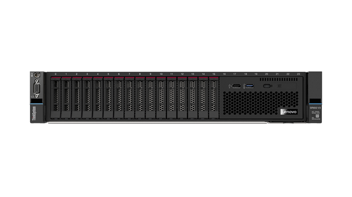 LENOVO ThinkSystem SR650 V3, 1xIntel Xeon Gold 5416S 16C 2.1-2.9GHz 150W, SFF, 1x32GB 2Rx8, ThinkSystem RAID 9350-8i 2GB Flash PCIe 12Gb Adapter, 1x75 - Image 1