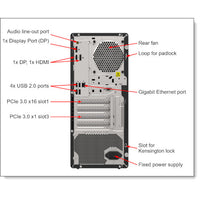LENOVO ThinkSystem ST45 V3, 1xAMD EPYC 4344P 8C 3.8GHz 65W, 1x32GB 2Rx8, SW RD, 1x300W - Image 3