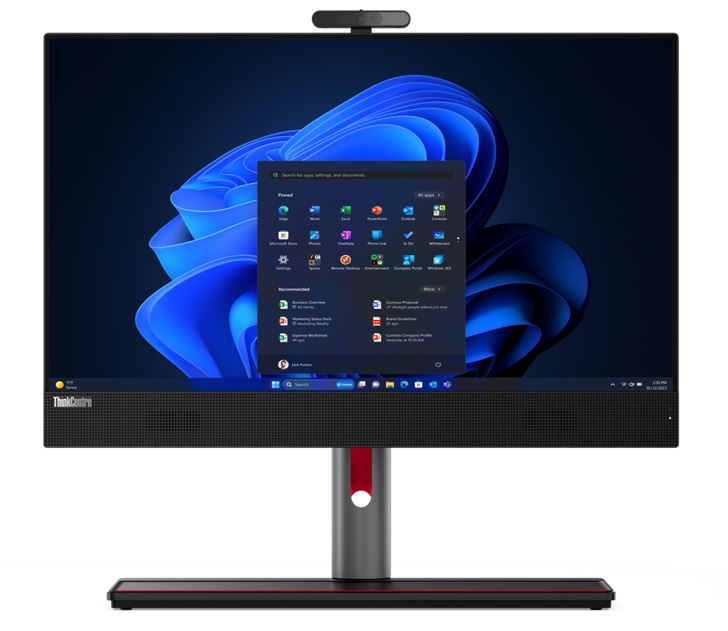 LENOVO ThinkCentre M90A AIO 23.8" FHD Touch Intel i5-14500 vPro 16GB 512GB SSD WIN 11 PRO 3yrs Onsite Wty Webcam Speakers Mic Keyboard Mouse - Image 1