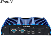 Shuttle BPCWL02 Embedded Box PC Barebone - Whiskey Lake Intel i3-8145UE, Fan-Less Robust Aluminum Chassis, 2x LAN, 3x RS-232 (RS422/485), 90W adapter - Image 2