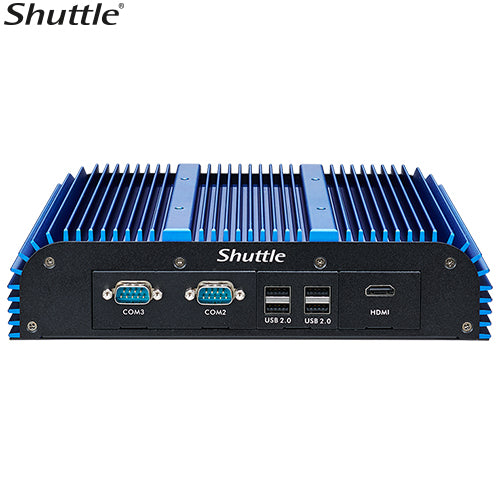 Shuttle BPCWL02 Embedded Box PC Barebone - Whiskey Lake Intel i3-8145UE, Fan-Less Robust Aluminum Chassis, 2x LAN, 3x RS-232 (RS422/485), 90W adapter - Image 2