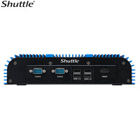 Shuttle BPCWL02 Embedded Box PC Barebone - Whiskey Lake Intel i3-8145UE, Fan-Less Robust Aluminum Chassis, 2x LAN, 3x RS-232 (RS422/485), 90W adapter - Image 3