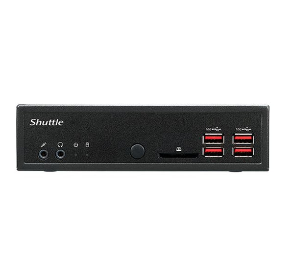 Shuttle DH32U XPC Slim, Intel Tiger lake-U Pentium 7505, 2xDDR4, 2.5" HDD/SSD Bay, 2x Intel i211, 1x RS232, HDMI, 90W, VESA Mount