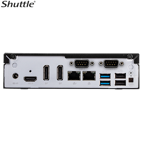 Shuttle DH610 V2 Slim Mini PC 1L Barebone - Intel 14400T, 16GB DDR5, 512GB NVMe SSD, 2.5" HDD/SSD bay, 2xLAN (1G & 2.5G), 2xRS232, HDMI, 2xDP, 120W - Image 3