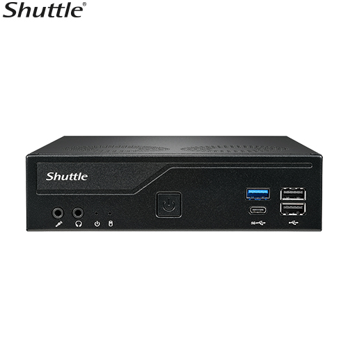 Shuttle DH610 V2 Slim Mini PC 1L Barebone - Intel 14400T, 16GB DDR5, 512GB NVMe SSD, 2.5" HDD/SSD bay, 2xLAN (1G & 2.5G), 2xRS232, HDMI, 2xDP, 120W - Image 5