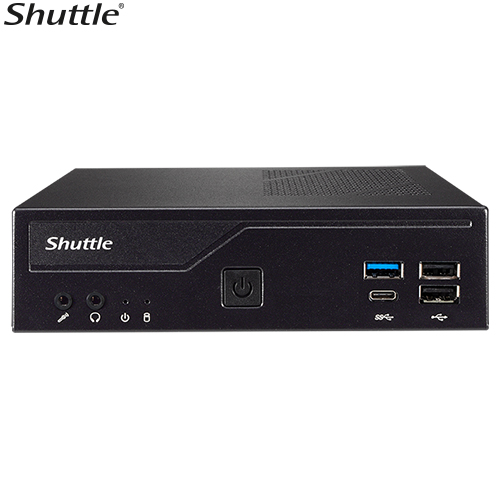 Shuttle DH610 V2 Slim Mini PC 1L Barebone - Intel 12th/13th/14th Gen , 2xDDR5 (max96g), 2.5" HDD/SSD bay, 2xLAN (1G & 2.5G), 2xRS232, HDMI, 2xDP, 120W - Image 5