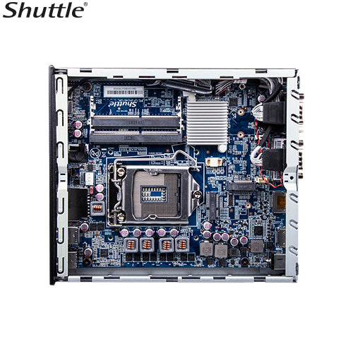 Shuttle DH610 Slim Mini PC 1L Barebone - Intel 12th/13th/14th Gen , 2xDDR4, 2.5" HDD/SSD bay, 2xLAN (1G & 2.5G), 2xRS232, HDMI, 2xDP, 120W, Vesa - Image 3