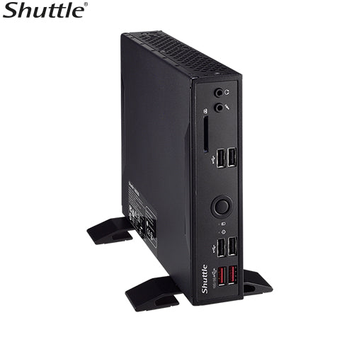 Shuttle DS20U V2 Slim Mini PC 1L Barebone - Intel Celeron 5205U, Fan-less, 2x LAN , RS232/RS422/RS485, HDMI, DP, VGA, Vesa Mount, 65W adapter - Image 3